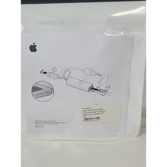 NEW Apple A1277 USB Ethernet Adapter MC704LL/A Connector - Picture 5 of 7